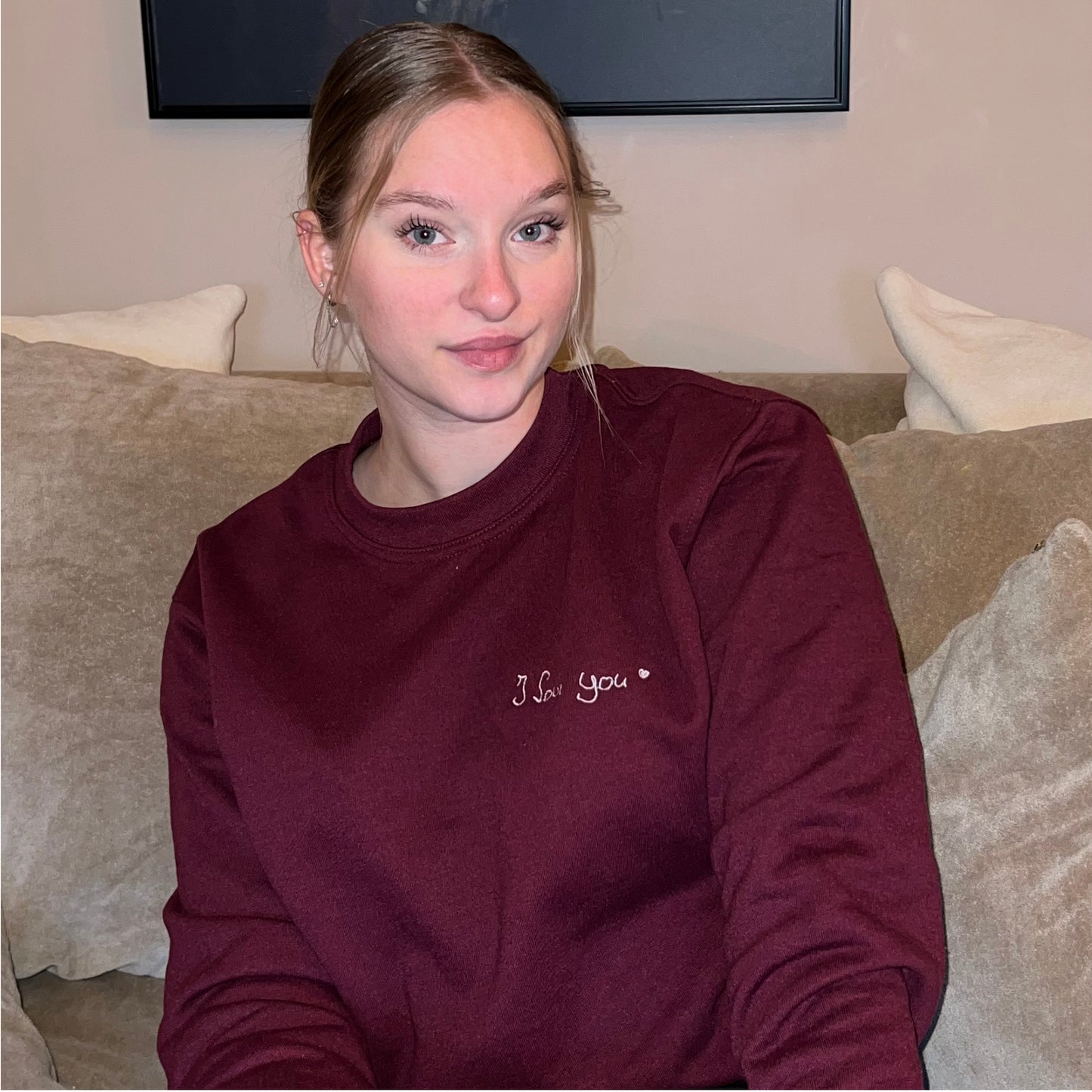 Sweater/Hoodie met Tekst in Eigen Handschrift